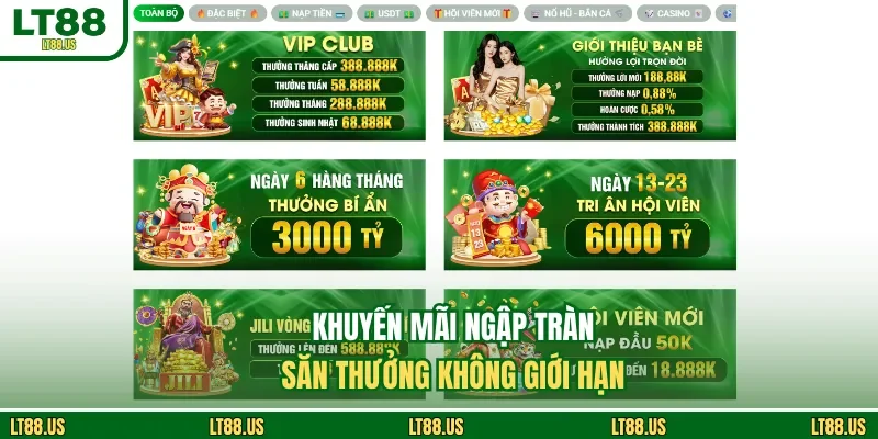 Khuyến mãi ngập tràn, săn thưởng không giới hạn